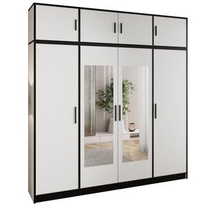 Kier Furniture ŠATNÍK ROJ S NADSTAVCOM 4D - Biela vyobraziť