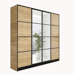 Kier Furniture ŠATNÍK EDEN 4-dverový v2 - 206, 4x205x39 cm - Dub Craft Gold vyobraziť