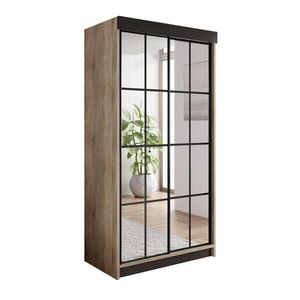 Kier Furniture POSUVNÁ SKRIŇA ARI 2 so zrkadlom 150 cm – tmavý jaseň vyobraziť