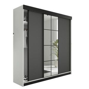 Kier Furniture SKRIŇA S POSUVNÝMI DVERAMI LAMARO - 200x205x59 cm - Biela + Grafit vyobraziť