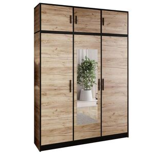 Kier Furniture ŠATNÍK ROJ S NADSTAVCOM 3D - Dub Craft Gold vyobraziť