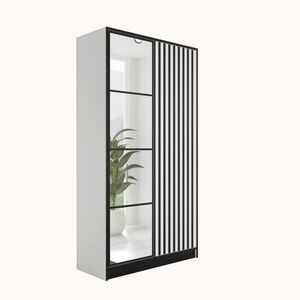 Kier Furniture ŠATNÍK EDEN 2-dverový v3 - 105x205x39 cm - Biela vyobraziť
