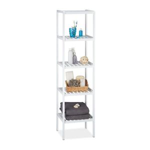 Relaxdays REGÁL Biely bambus 5 políc 139, 5 cm vyobraziť