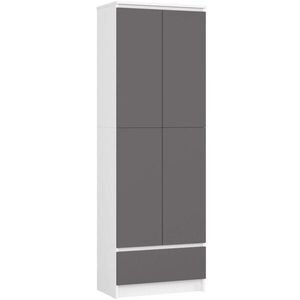 RAUMHIRSCH FURNITURE STOJACIA POLICA Biela, grafitovo šedá 180/60/35 vyobraziť