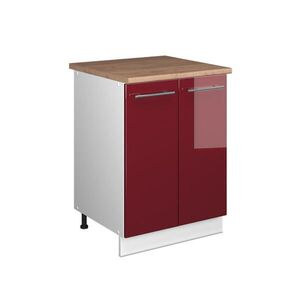 Vicco SPODNÁ SKRINKA POD DREZ Fame-Line, Bordeaux vysoký lesk/biely, 60 cm vyobraziť
