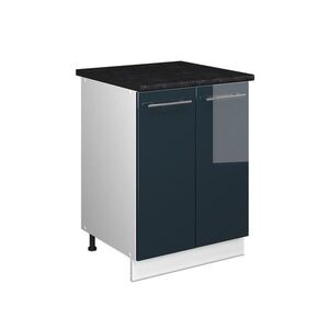 Vicco SPODNÁ SKRINKA POD DREZ Fame-Line, Tmavo modrá vysoký lesk/biely, 60 cm vyobraziť
