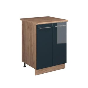 Vicco SPODNÁ SKRINKA POD DREZ Fame-Line, Tmavo modrá vysoký lesk/Dub Goldkraft, 60 cm vyobraziť