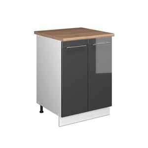 Vicco SPODNÁ SKRINKA POD DREZ Fame-Line, Antracit vysoký lesk/biely, 60 cm vyobraziť