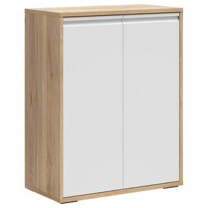 Carryhome KOMODA, biela, farba duba, 80/100/41 cm vyobraziť