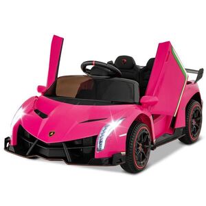 COSTWAY ELEKTRICKÉ AUTO Lamborghini pre deti ružové vyobraziť