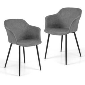 COSTWAY STOLIČKY DO JEDÁLNE, šedé vyobraziť