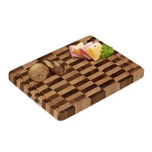 Relaxdays DOSKA Hnedá akáciové drevo drážka na šťavu 40x30 cm vyobraziť