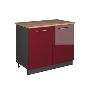Vicco SPODNÁ SKRINKA POD DREZ Fame-Line, Bordeaux vysoký lesk/antracitová, 100 cm, AP Oak vyobraziť