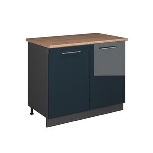 Vicco SPODNÁ SKRINKA POD DREZ Fame-Line, Tmavo modrá vysoký lesk/antracitová, 100 cm, AP Oak vyobraziť