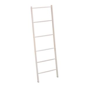 Relaxdays REBRÍK Biely z orechového dreva na uteráky 6 priečok 170 cm vyobraziť