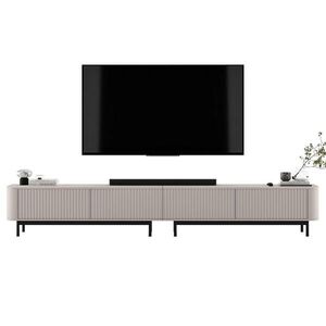 Meble Lindner TV skrinka Aurora, set 2 kusov s kovovým rámom, matný kašmír, 280 cm vyobraziť