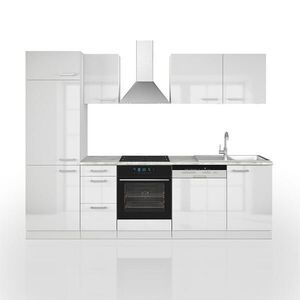 Vicco KUCHYNSKÝ KÚT Optima Biela vysoký lesk/biela 270 cm bez pracovnej dosky vyobraziť
