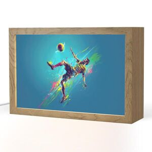 OnlyWow NOČNÁ LAMPA Futbalista - Farba strieka - Farebné - Lopta 30x20 cm vyobraziť