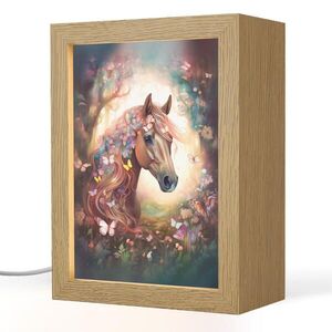 OnlyWow NOČNÁ LAMPA Kôň - Príroda - Kvety - Motýle - Les 15x20 cm vyobraziť