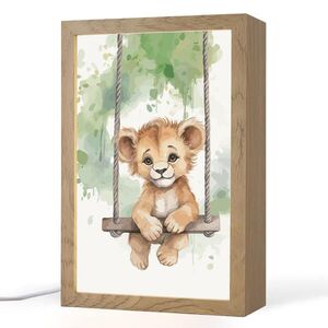 OnlyWow NOČNÁ LAMPA Lev - Zviera - Deti - Džungľa 20x30 cm vyobraziť