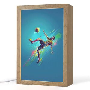 OnlyWow NOČNÁ LAMPA Futbalista - Farba strieka - Farebné - Lopta 20x30 cm vyobraziť