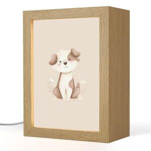 OnlyWow NOČNÁ LAMPA Pes - škvrnitý - hnedý 15x20 cm vyobraziť