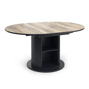 Vicco JEDÁLENSKÝ STÔL Tavero, Rustikálny dub/čierna, 120-160 x 120 cm rozšíriteľný vyobraziť