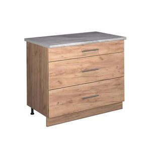 Vicco KUCHYNSKÁ SPODNÁ SKRINKA Fame-Line, Dub Goldkraft/Dub Goldkraft, 100 cm, AP Marble vyobraziť