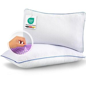 Schlaftroll VANKÚŠ 40x80 cm – anatomický vankúš z pamäťovej peny – chladivý a priedušný – ergonomická opora krku – prateľný poťah vyobraziť