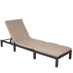 MCW POLY-RATTAN LEHÁTKO BASIC Antracitová, krémovo biela vyobraziť