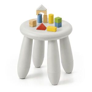 Relaxdays STOLIČKA Biela plast 26 cm vyobraziť