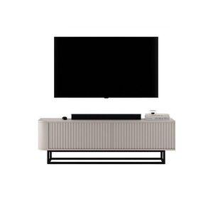 Meble Lindner TV STOLÍK Aurora kašmírový matný 140 cm s kovovým rámom vyobraziť