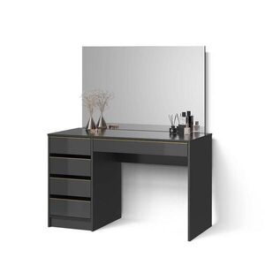 Livinity® TOALETNÝ STOLÍK Imola, čierna/zlato, 120 cm so zrkadlom vyobraziť