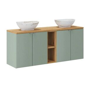 Petits-meubles DVOJITÉ UMÝVADLO 140.4cm Jade Zelená a drevo vyobraziť