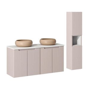 Petits-meubles KÚPEĽŇOVÝ NÁBYTOK 120cm Riva 2-dielna súprava Kašmír vyobraziť