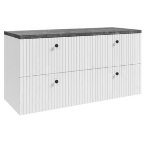 Badplaats SKRINKA POD UMÝVADLO Saros 4 zásuvky biela - 120 x 45 x 61 cm vyobraziť