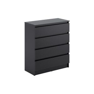 Home Collective KOMODA so 4 zásuvkami, šírka 76 cm, antracitová vyobraziť