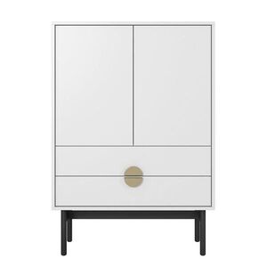 Selsey VYSOKÁ KOMODA Stoon II 2-dverová 85 cm vyobraziť