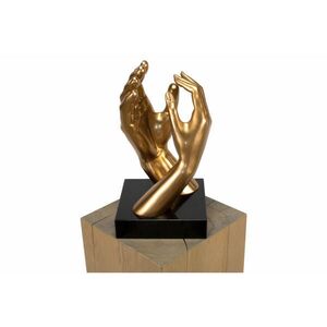 KUNSTLOFT DEKORATÍVNA SOCHA 21/41 cm, zlatá, romantický motív vyobraziť