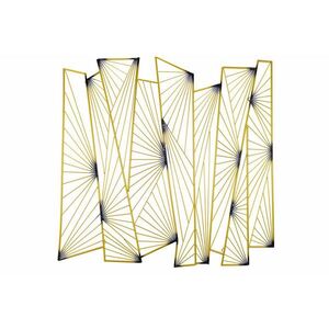 KUNSTLOFT KOVOVÁ NÁSTENNÁ DEKORÁCIA 100/100 cm, zlatá vyobraziť