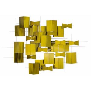 KUNSTLOFT KOVOVÁ NÁSTENNÁ DEKORÁCIA 95/67 cm, zlatá vyobraziť