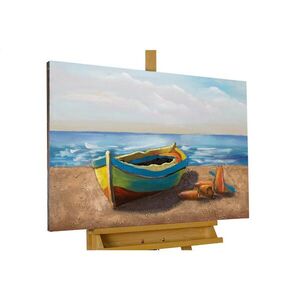KUNSTLOFT KOVOVÝ OBRAZ 90/60 cm, námorný motív, modro-béžový vyobraziť