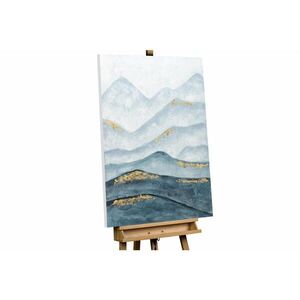 KUNSTLOFT RUČNE MAĽOVANÝ AKRYLOVÝ OBRAZ 75/100 cm, petrolejový, prírodný a botanický motív vyobraziť