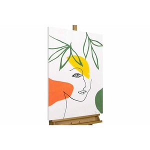 KUNSTLOFT RUČNE MAĽOVANÝ AKRYLOVÝ OBRAZ 60/90 cm, zelený/biely, prírodný a botanický motív vyobraziť