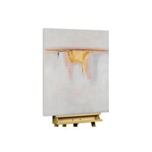 KUNSTLOFT RUČNE MAĽOVANÝ AKRYLOVÝ OBRAZ 75/100 cm, sivý/žltý, prírodný a botanický motív vyobraziť