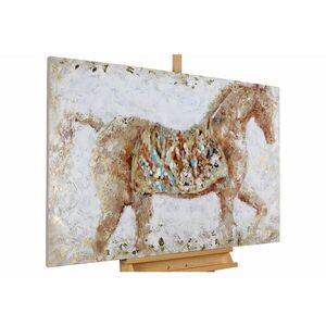 KUNSTLOFT RUČNE MAĽOVANÝ AKRYLOVÝ OBRAZ 120/80 cm, béžový, zvierací motív vyobraziť
