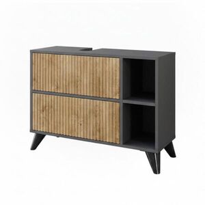 Vicco SKRINKA pod umývadlo Leano Antracit/horský dub 80 x 62 cm s 2 zásuvkami vyobraziť