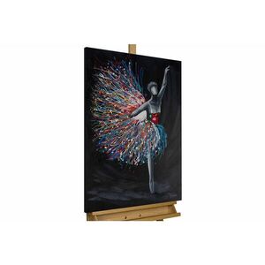 KUNSTLOFT RUČNE MAĽOVANÝ AKRYLOVÝ OBRAZ 60/90 cm, čierny, abstraktný dekoratívny motív vyobraziť