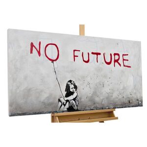 KUNSTLOFT RUČNE MAĽOVANÝ AKRYLOVÝ OBRAZ 120/60 cm, červený, abstraktný geometrický motív vyobraziť
