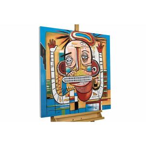 KUNSTLOFT RUČNE MAĽOVANÝ AKRYLOVÝ OBRAZ 80/80 cm, viacfarebný, abstraktný dekoratívny motív vyobraziť